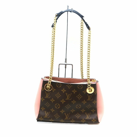 Louis Vuitton Bag Surenne Canvas Pink Pink Brown Poodle Rose Monogram Shoulder - Picture 3 of 6